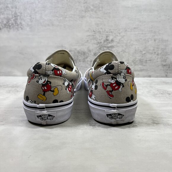 Vans Disney Mickey Mouse Classic Slip On Sneakers - Men's Size 11.5 - Picture 6 of 10